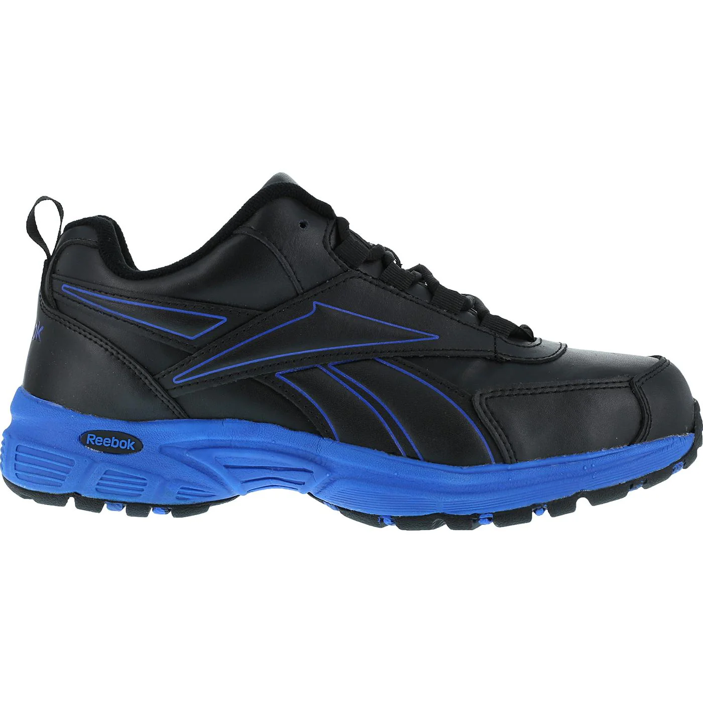 Reebok Ateron Men's Black Blue Steel Toe Work Athletic Shoe - Image 3