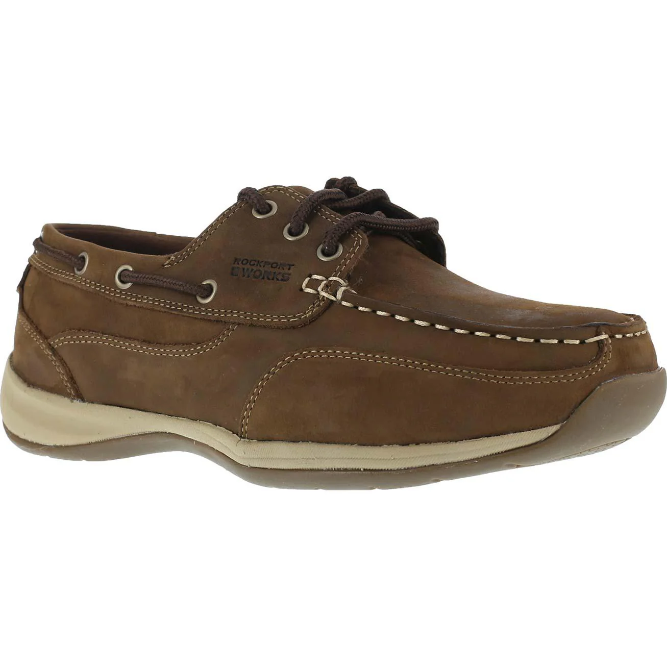 Rockport Works Women's Steel Toe Boat Shoe