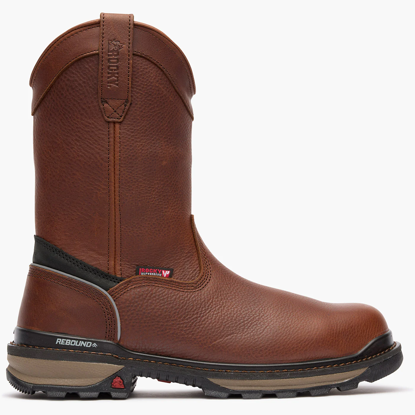 Rocky Rams Horn Waterproof Composite Toe Pull-On Work Boot