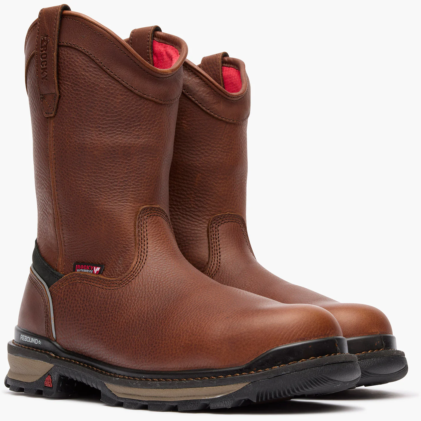 Rocky Rams Horn Waterproof Composite Toe Pull-On Work Boot - Image 5