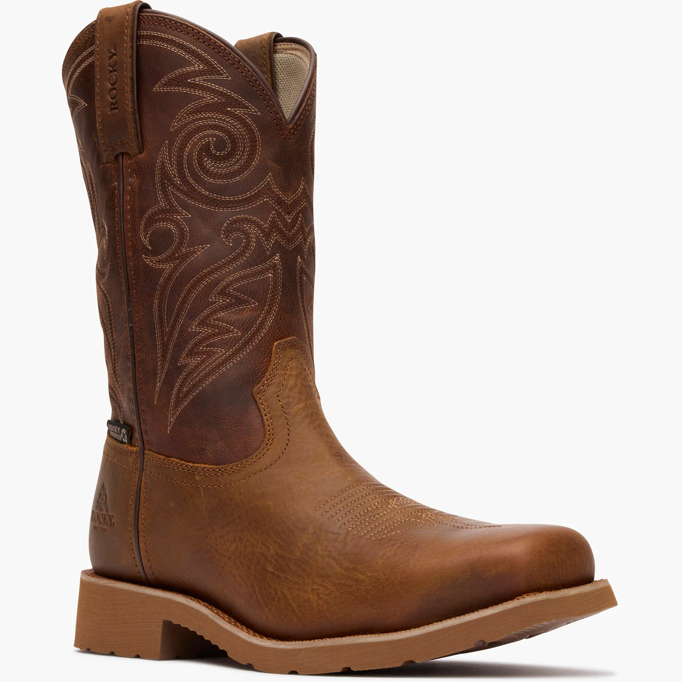 Rocky MonoCrepe 12” Steel Toe Western Boot - Image 2