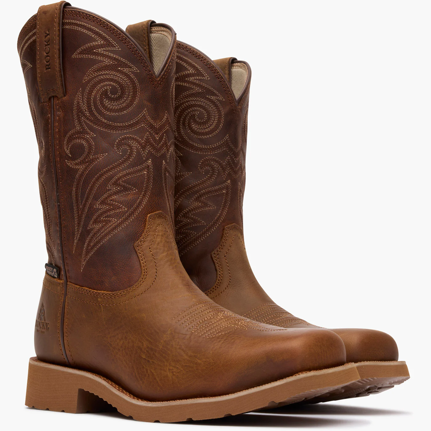 Rocky MonoCrepe 12” Steel Toe Western Boot - Image 5