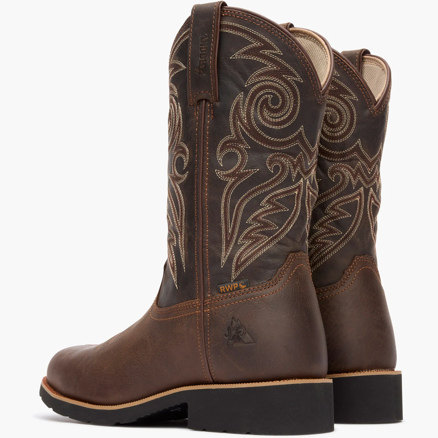 Rocky MonoCrepe 12” Steel Toe Western Boot - Image 4