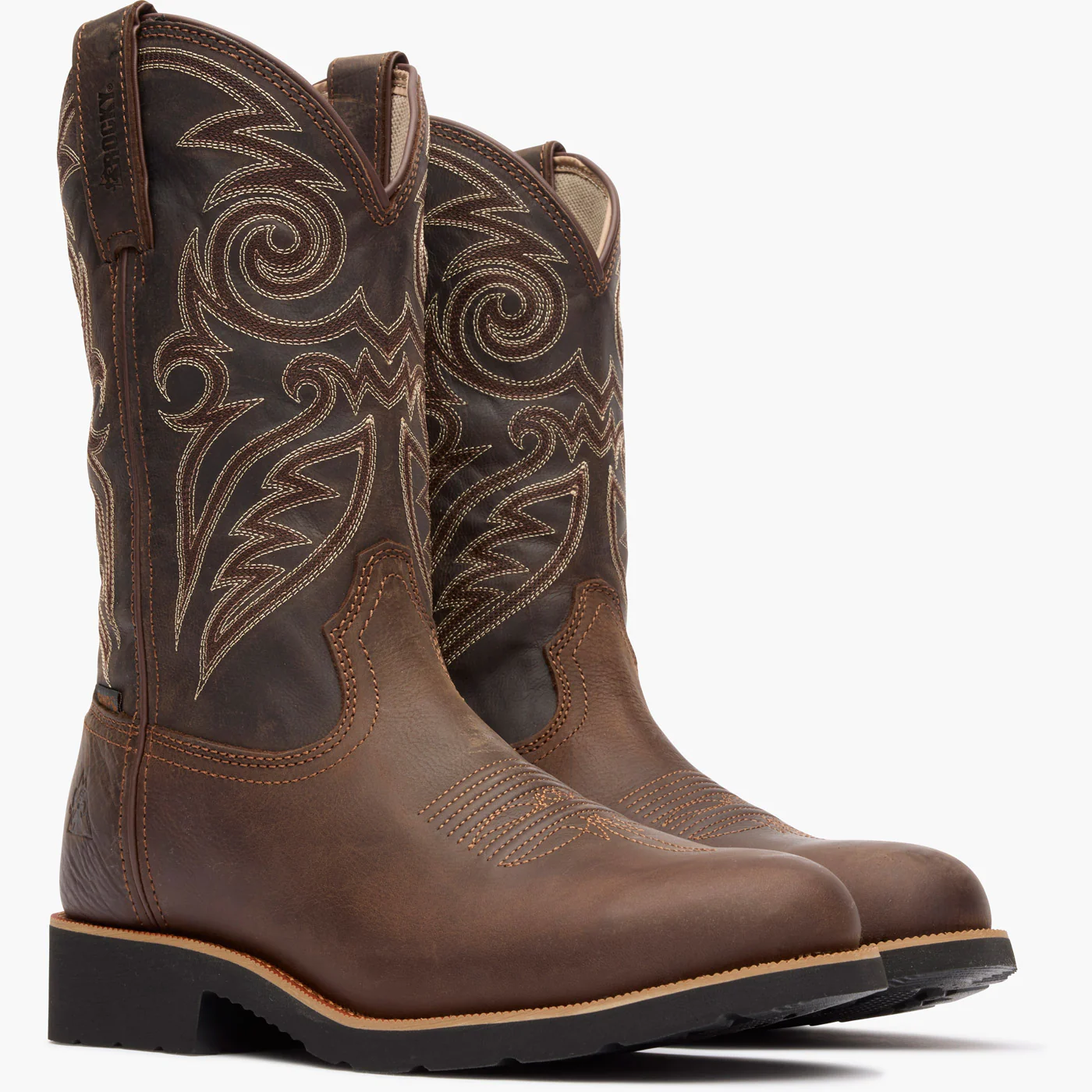 Rocky MonoCrepe 12” Steel Toe Western Boot - Image 5