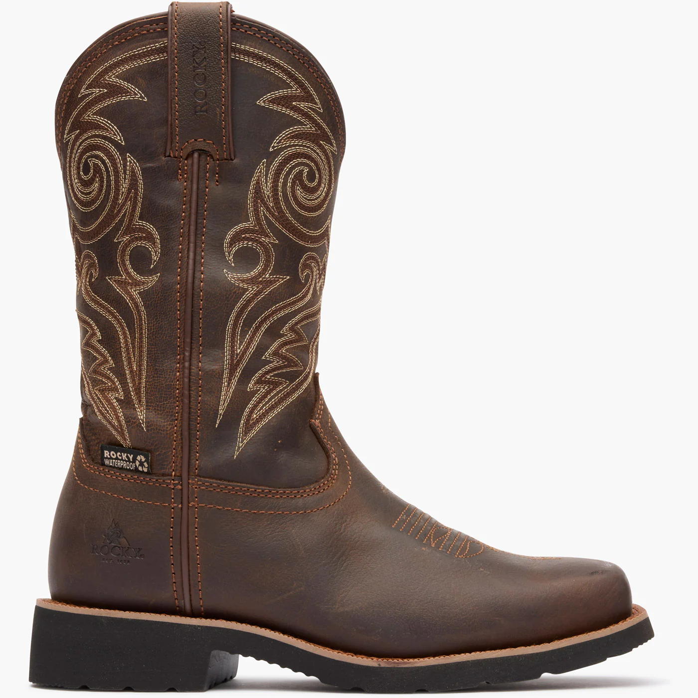 Rocky Women’s MonoCrepe 11” Steel Toe Western Boot