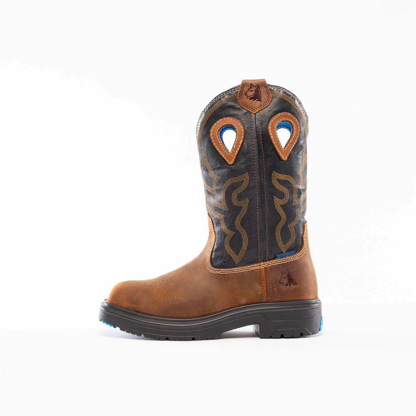 Steel Blue - Blue Heeler Men's Steel Toe Electrical Hazard Waterproof Western Work Boot - Image 2