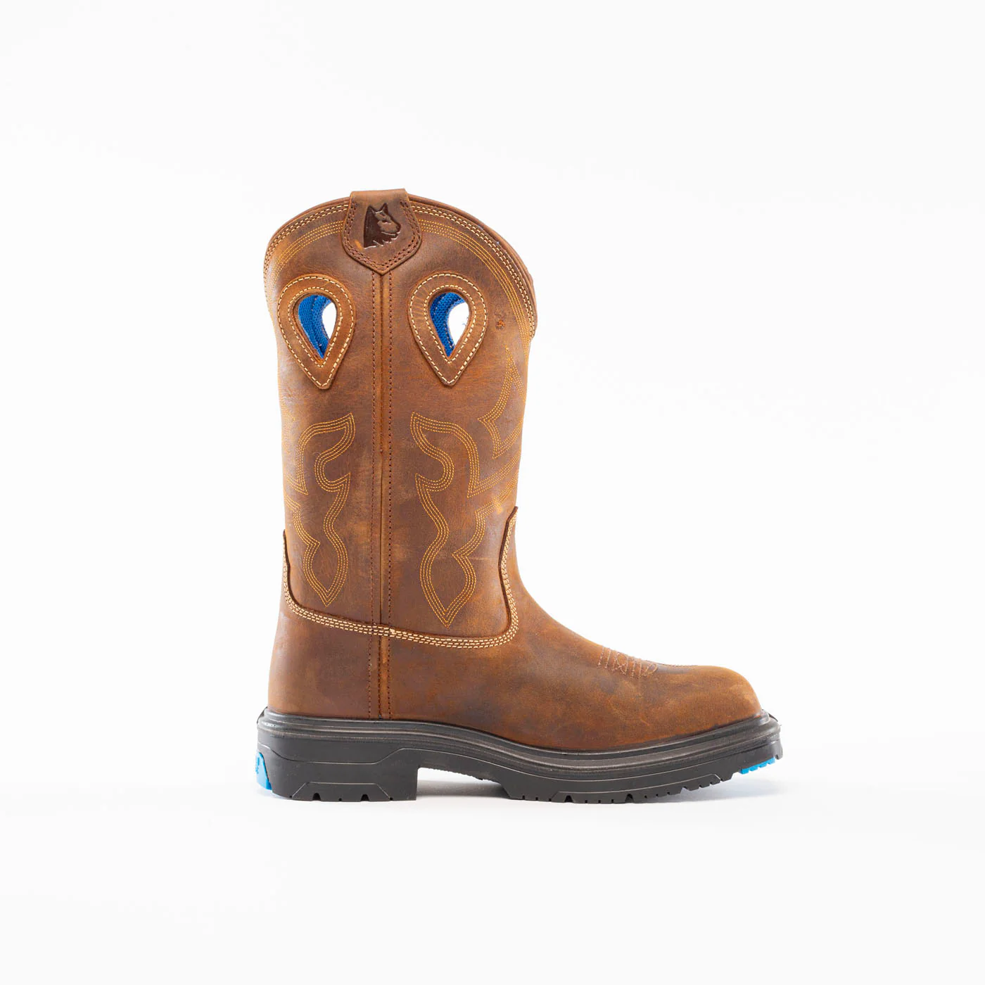 Steel Blue - Blue Heeler Men's Steel Toe Electrical Hazard Waterproof Pull-On Work Boot - Image 2