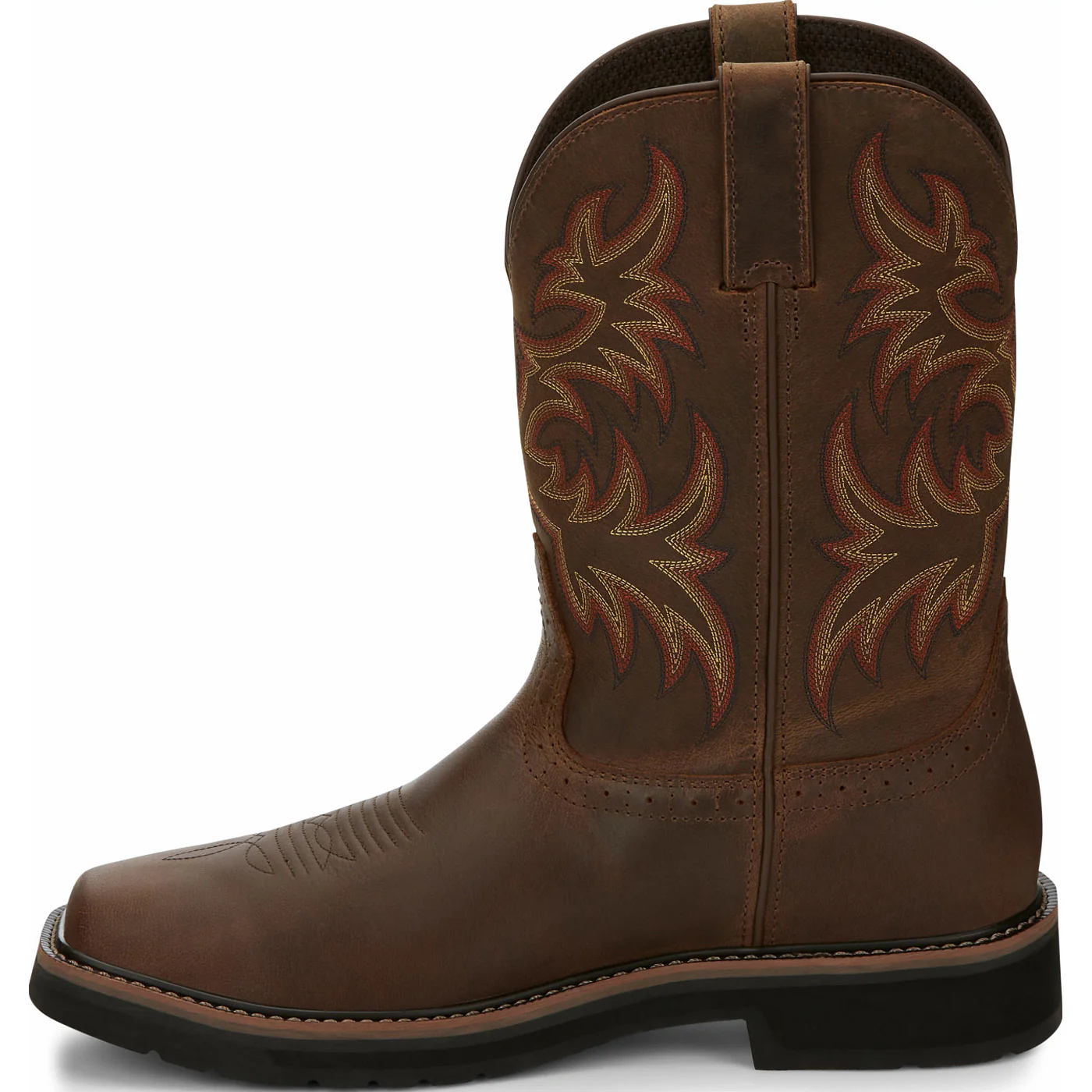 Justin Work Stampede Men's Steel Toe Waterproof Western Work Boot - Image 5
