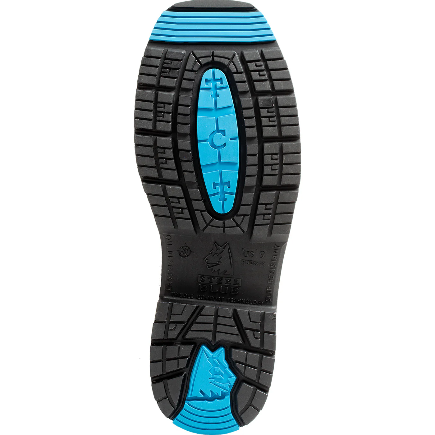 Steel Blue - Blue Heeler Men's Steel Toe Electrical Hazard Waterproof Pull-On Western Work Boot - Image 2