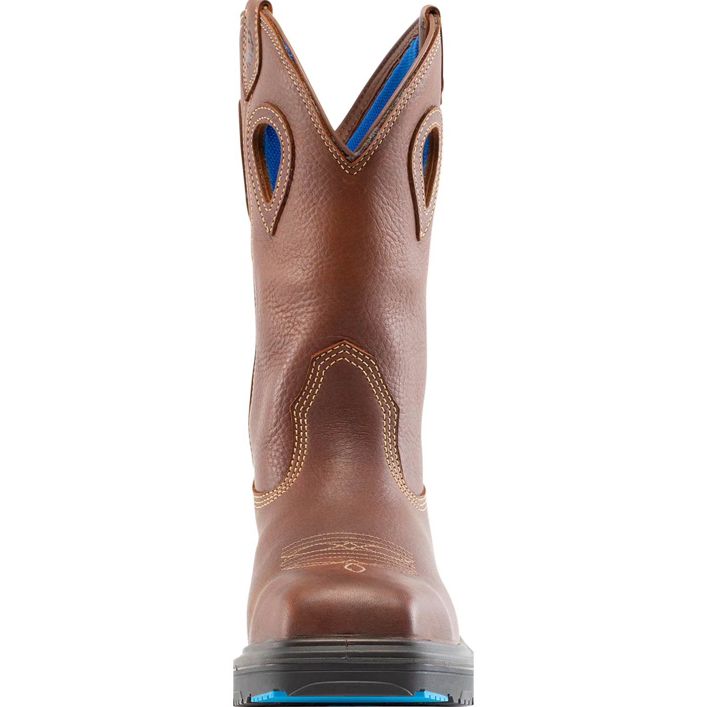 Steel Blue - Blue Heeler Men's Steel Toe Electrical Hazard Waterproof Pull-On Western Work Boot - Image 4