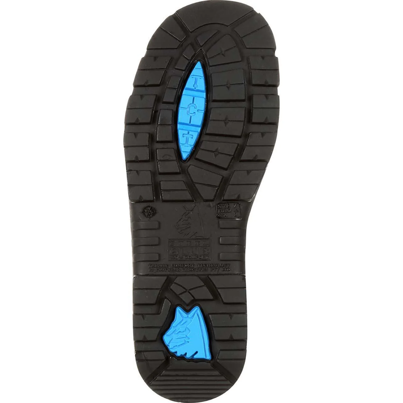 Steel Blue Argyle Bump Steel Toe Internal Met Guard Work Boot - Image 2