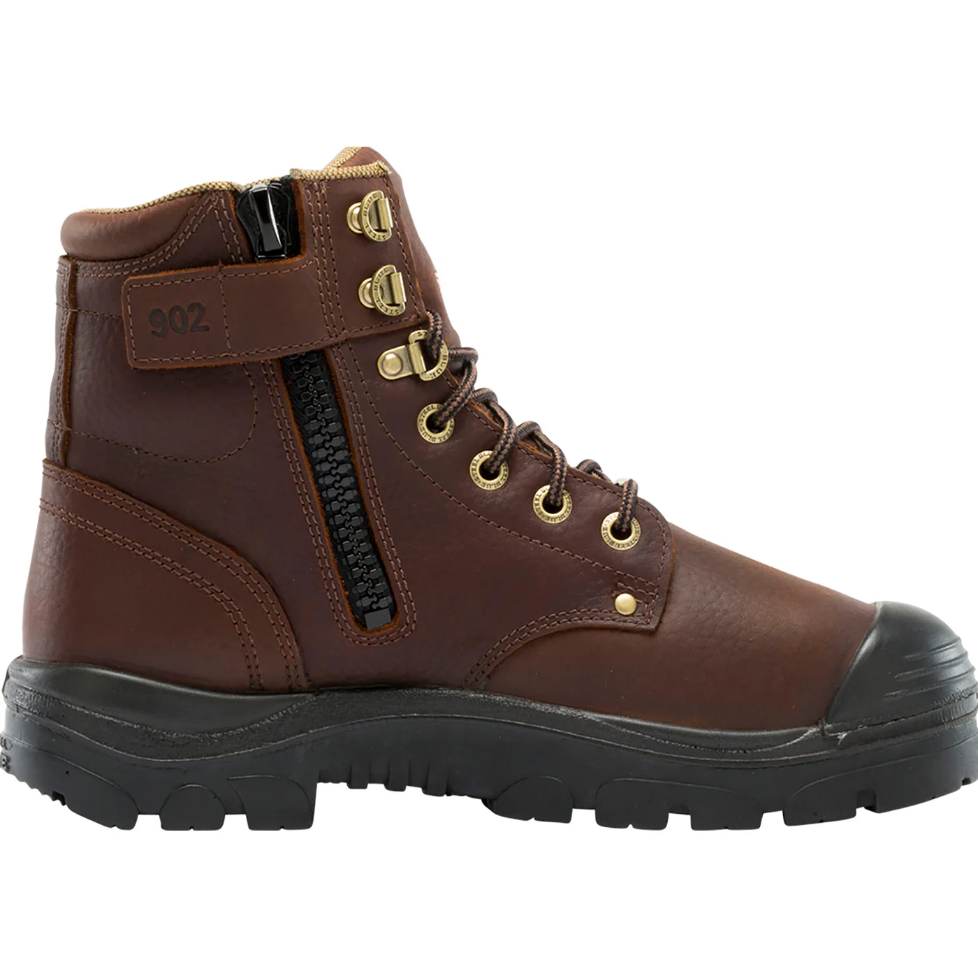 Steel Blue Argyle Zip Bump Steel Toe Internal Metatarsal Puncture-Resisting Zipper Work Boot - Image 3