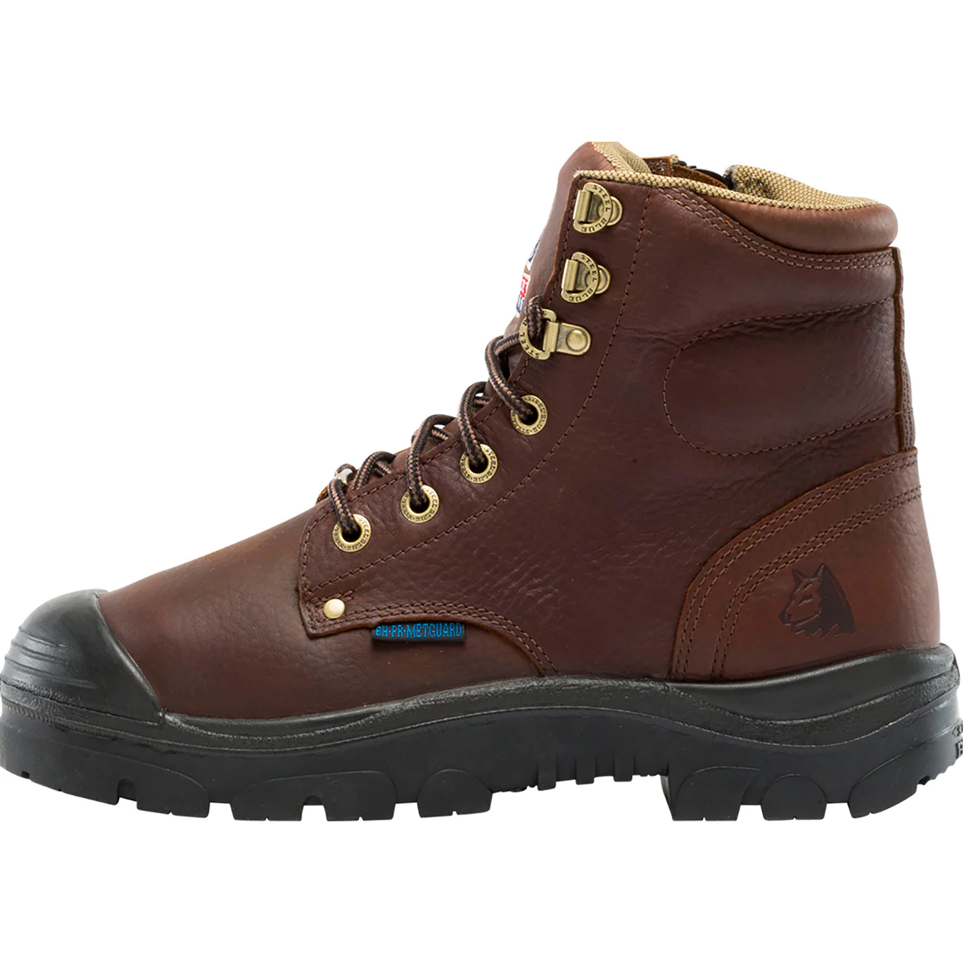 Steel Blue Argyle Zip Bump Steel Toe Internal Metatarsal Puncture-Resisting Zipper Work Boot - Image 6