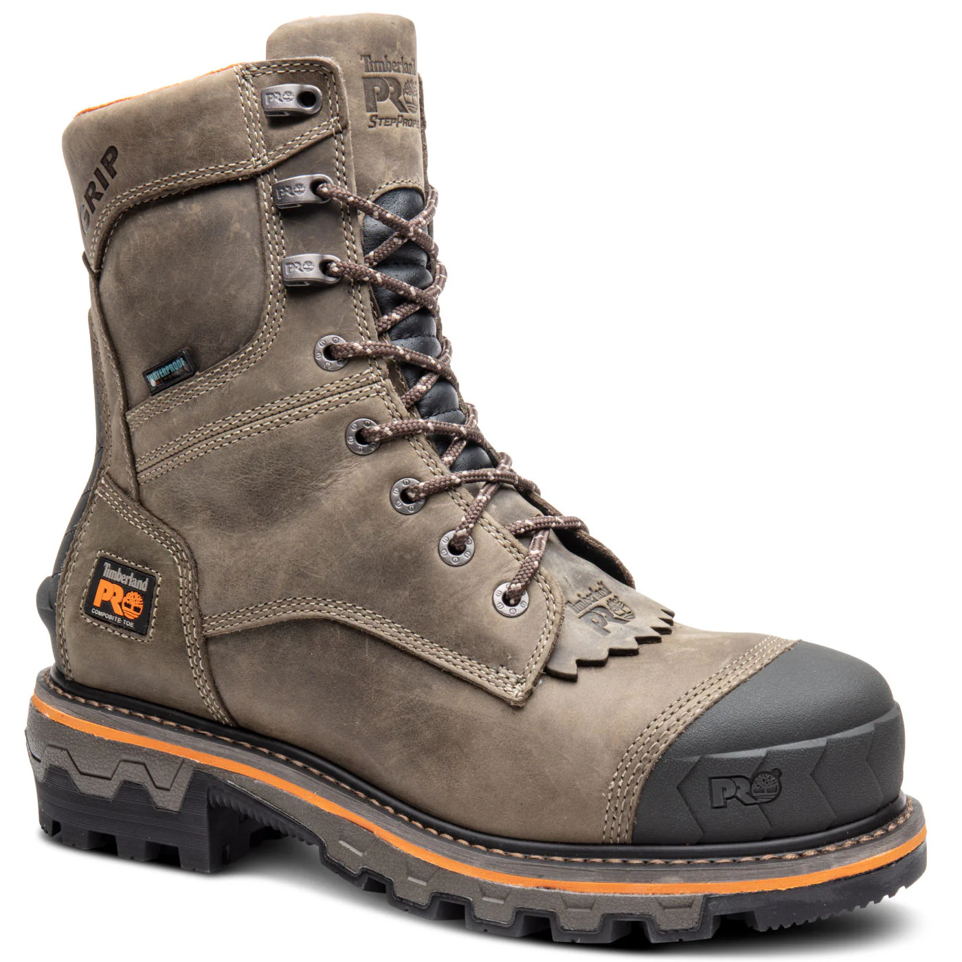 Timberland PRO Boondock HD Men's 8-inch Composite Toe Waterproof Logger Work Boot