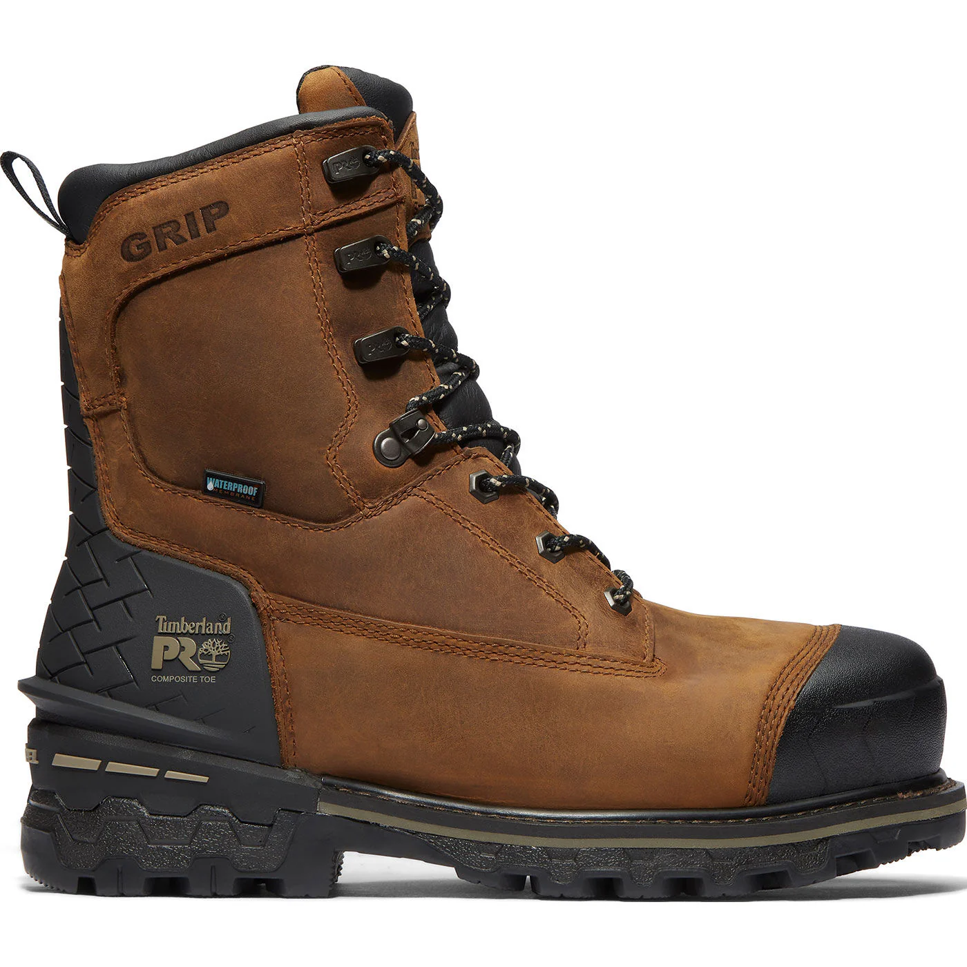 Timberland PRO Boondock HD Men's 8-inch Composite Toe Waterproof Logger Work Boot - Image 3