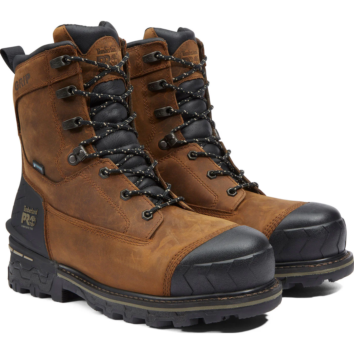Timberland PRO Boondock HD Men's 8-inch Composite Toe Waterproof Logger Work Boot - Image 4