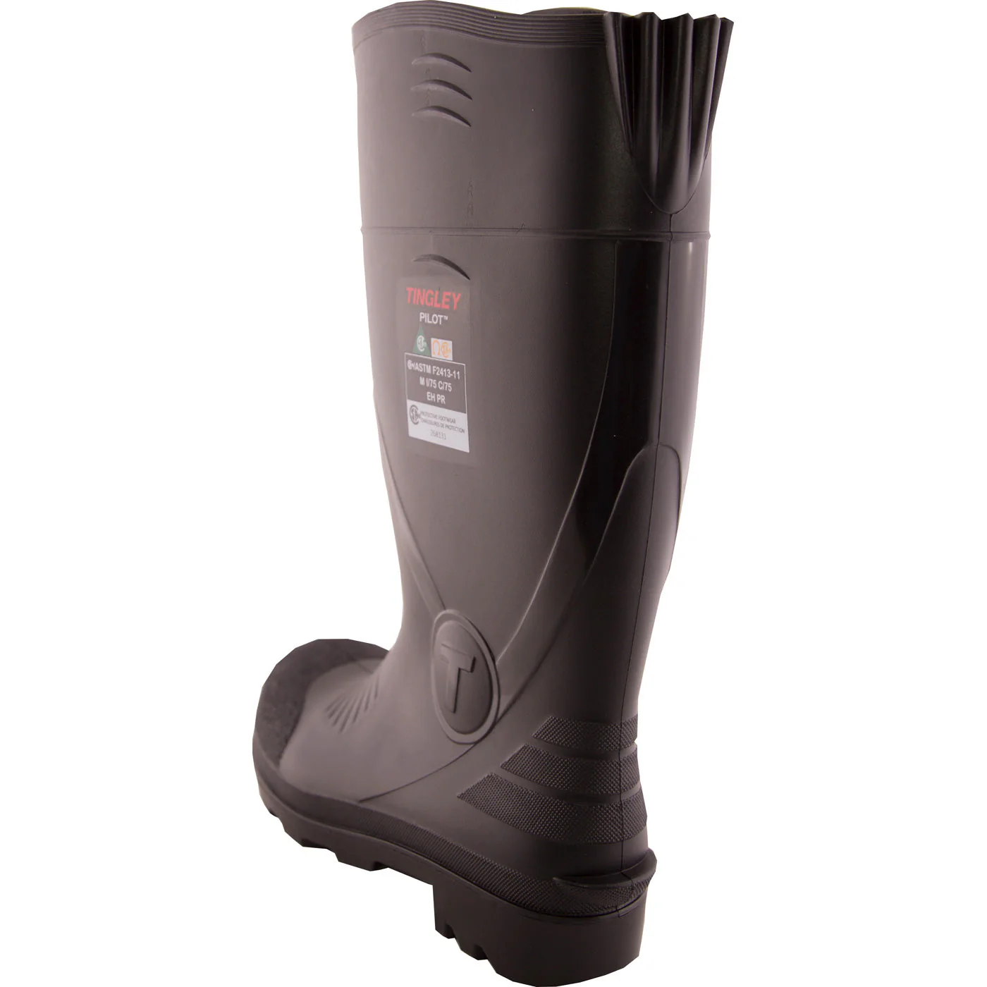 Tingley Pilot Unisex 15 inch PVC Steel Toe CSA-Approved Puncture Resistant Black Knee Boot - Image 4