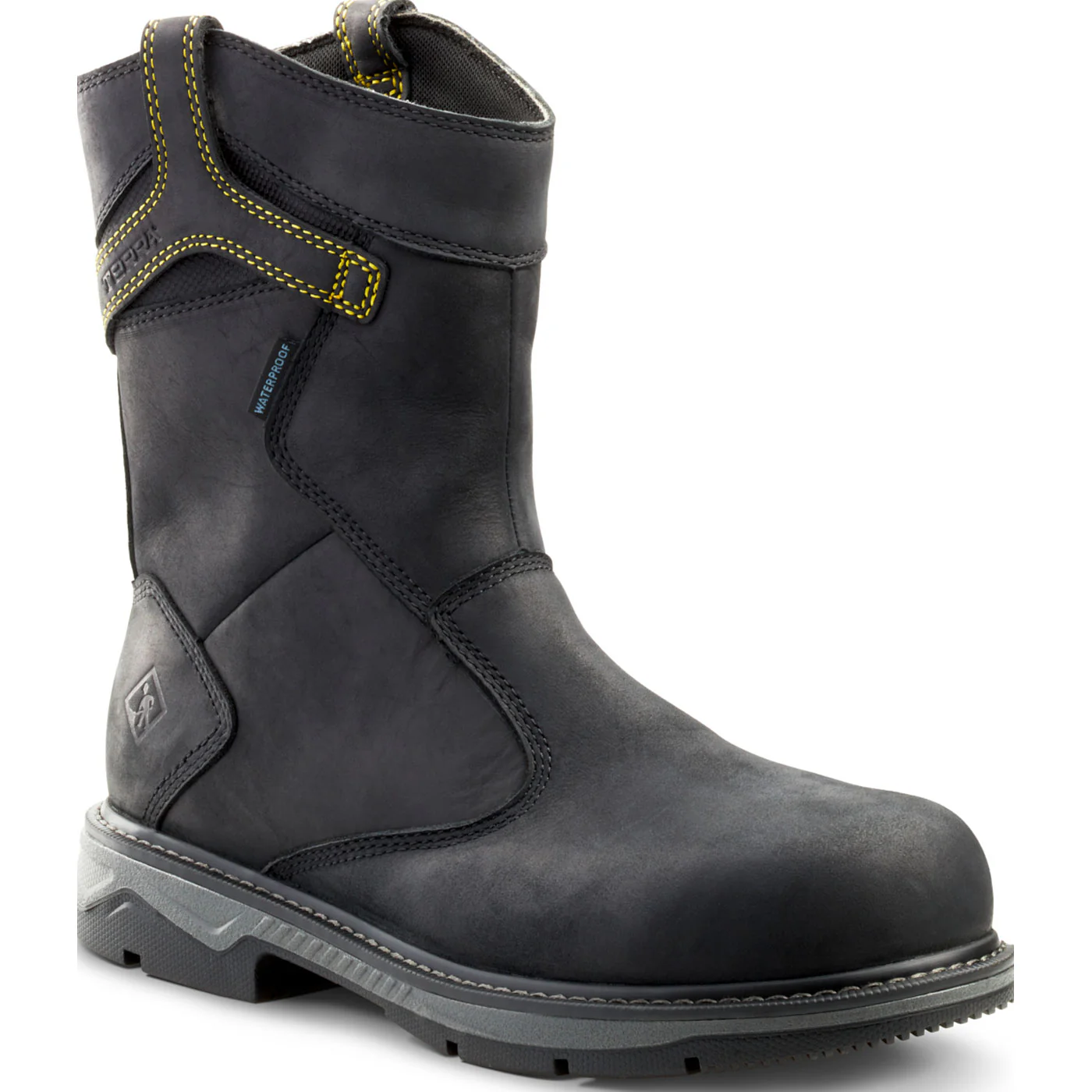 Terra Patton Men's 10-inch CSA Aluminum Toe Puncture-Resisting Waterproof Pull-on Work Boot