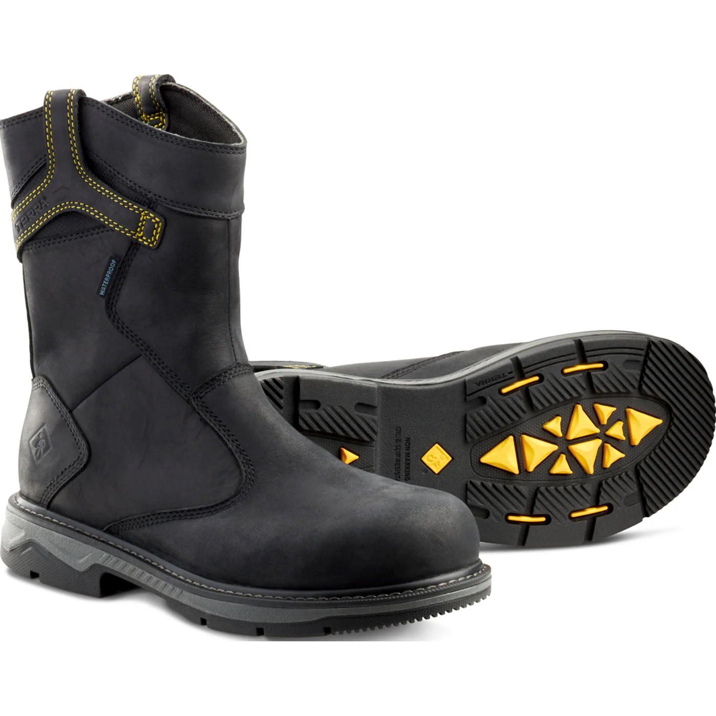 Terra Patton Men's 10-inch CSA Aluminum Toe Puncture-Resisting Waterproof Pull-on Work Boot - Image 4