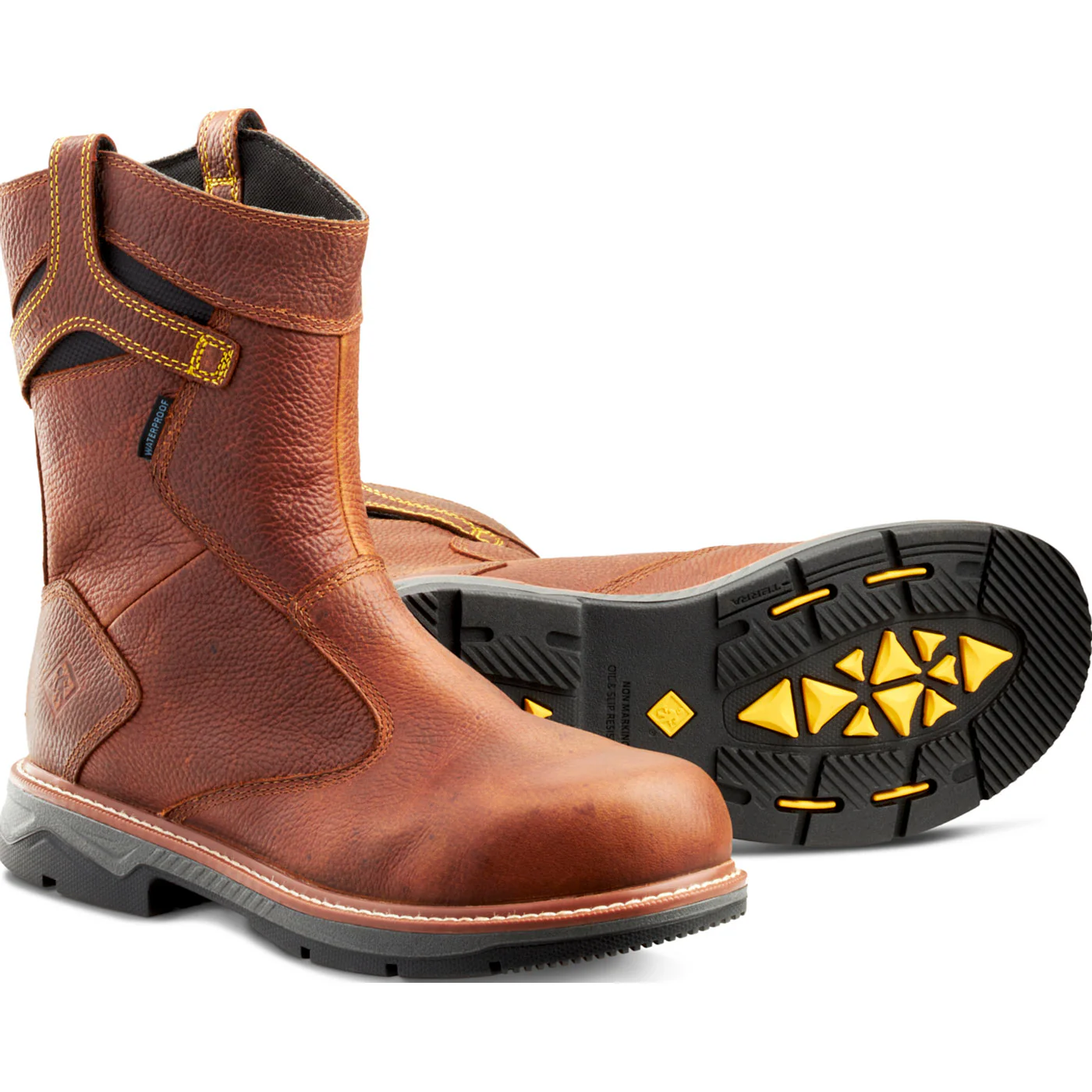 Terra Patton Men's 10-inch CSA Aluminum Toe Puncture-Resisting Waterproof Pull-on Work Boot - Image 4