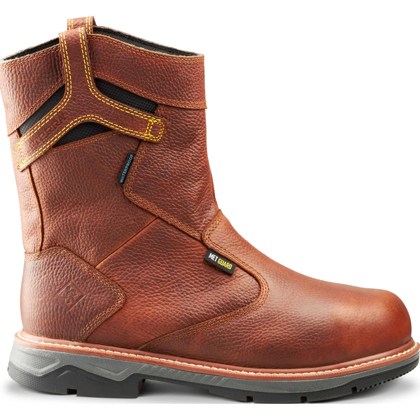 Terra Patton Men's CSA Internal Met Aluminum Toe Puncture-Resisting Waterproof Pull-on Work Boot - Image 3