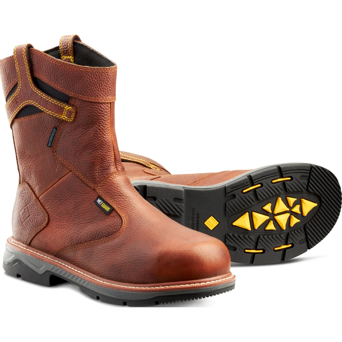 Terra Patton Men's CSA Internal Met Aluminum Toe Puncture-Resisting Waterproof Pull-on Work Boot - Image 4