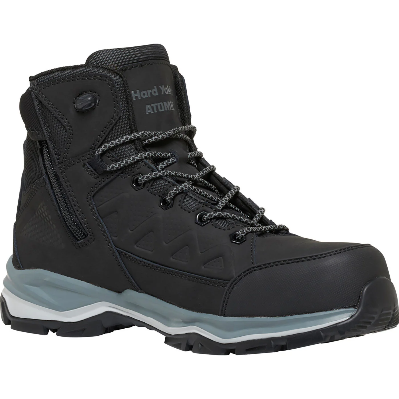 Hard Yakka Atomic Hybrid Men's Composite Toe Static-Dissipative Puncture-Resisting Side Zip Work Hiker - Image 4
